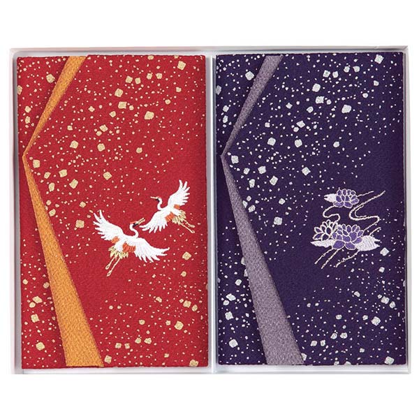 エステルちりめん金彩 刺繍入金封ふくさ慶弔セット