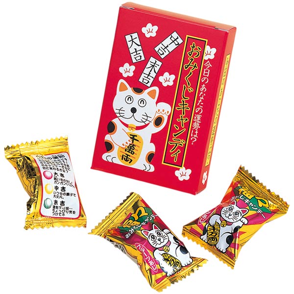 おみくじキャンディ（大粒3コ入、シール付）