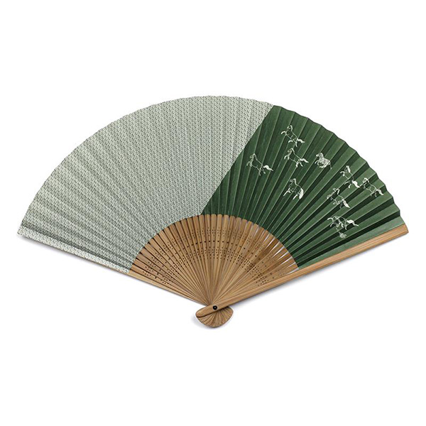 招福扇子75型35間　　うまくいく(馬九行久)