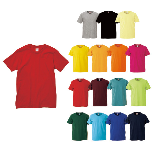 5.0オンス レギュラーフィット Tシャツ　アダルトSサイズ　カラー