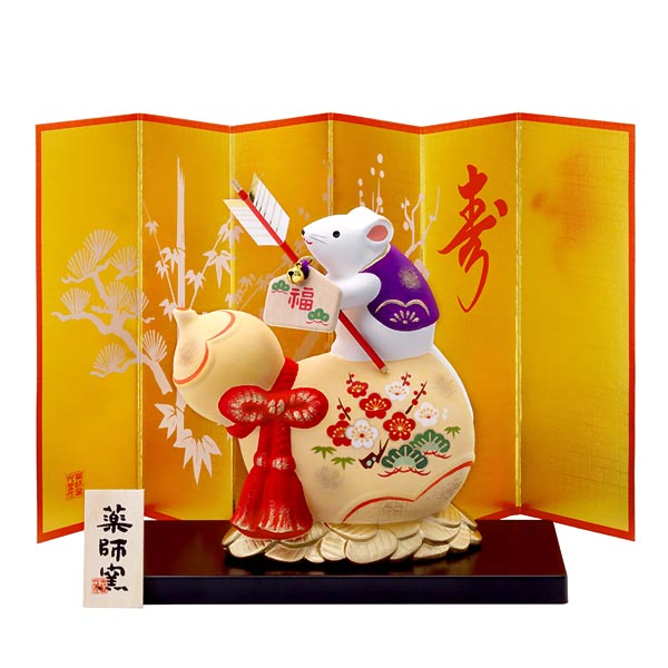 取扱終了|錦彩招福子(ひさご松竹梅 破魔矢付)|73547|商品 取扱終了|錦彩招福子(ひさご松竹梅 破魔矢付)|73547|商品