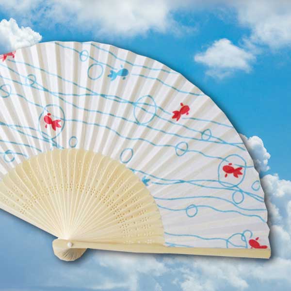 白竹扇子 流金