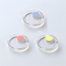 コクヨ 強力カラーマグネット クリヤー2個セット（直径30mm）