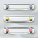 コクヨ 強力マグネットバー クリヤー（100mm）