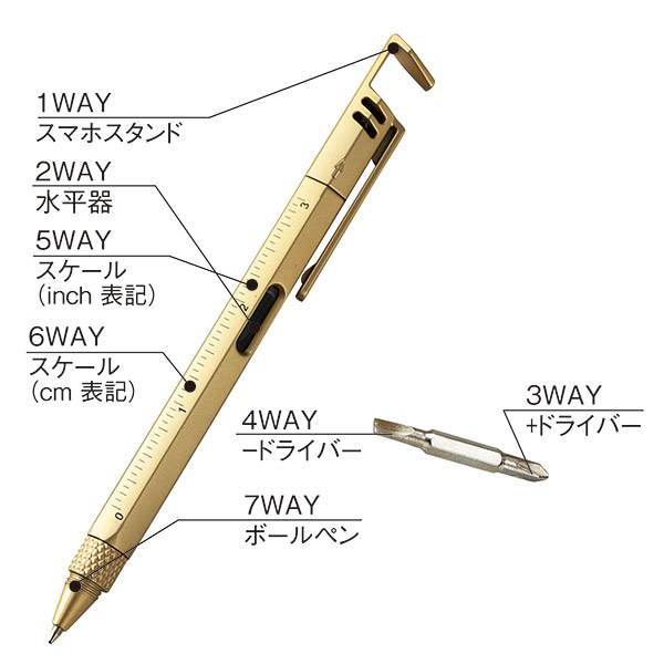 メタリック 7WAYボールペン｜101475｜商品詳細｜ノベルティ