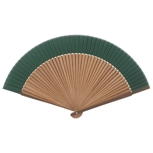 絹扇 大短地 緑