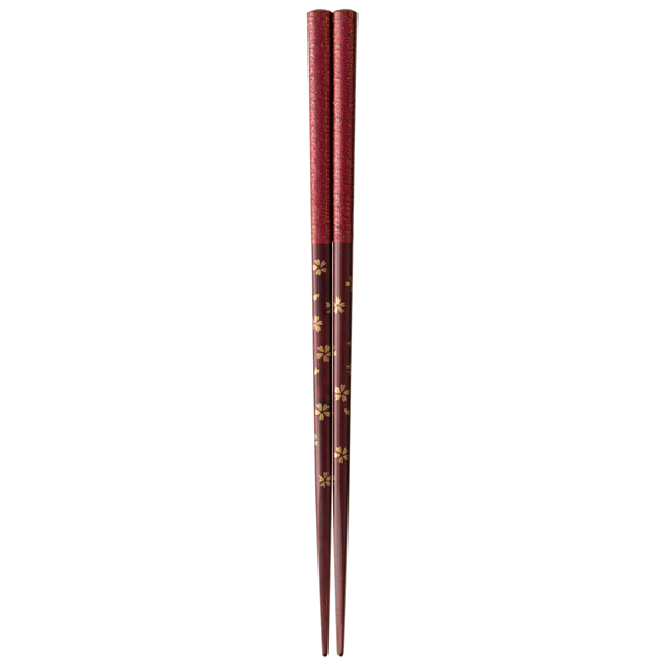 銀イオン抗菌箸　桜備前 21cm 箸（食器洗浄機対応）