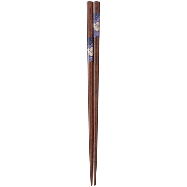 銀イオン抗菌箸　夫婦梅 23cm 箸（食器洗浄機対応）