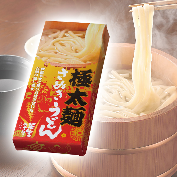太く長いおつきあいを 極太麺さぬきうどん3食組