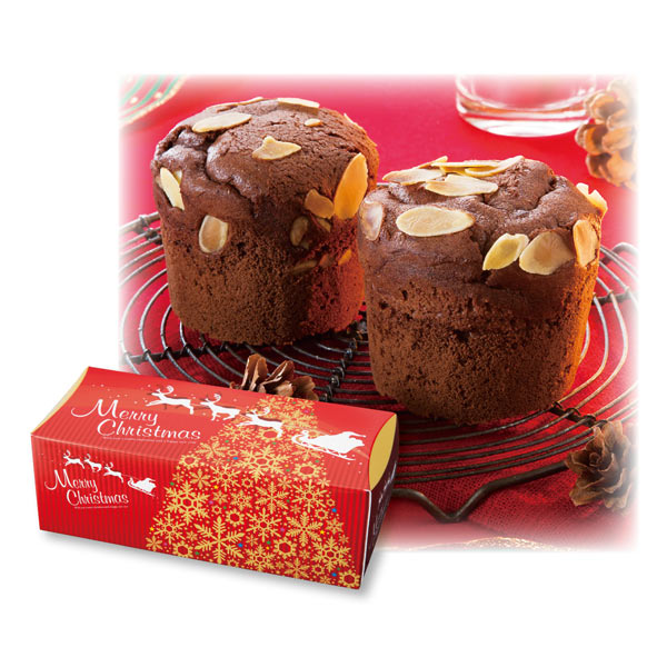 クリスマス　チョコマフィン2個組