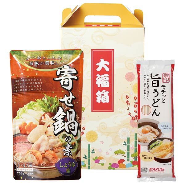 寄せ鍋の素750g＆〆のうどん200gセット