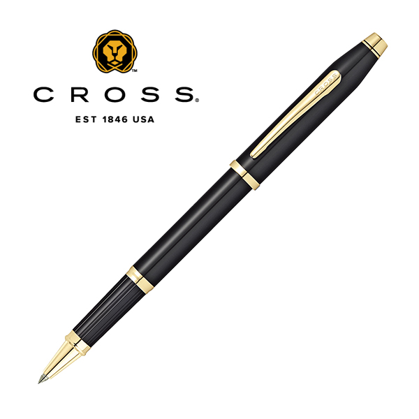 CROSS センチュリー2　ブラックラッカー セレクチップローラーボール