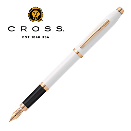 CROSS センチュリー2　パールホワイトラッカー 万年筆（ステンレスペン先）