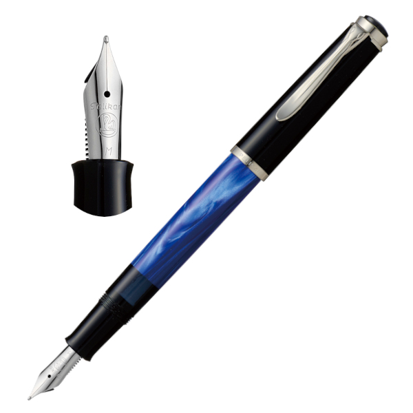 Pelikan（ペリカン）クラシック 万年筆 マーブルブルー
