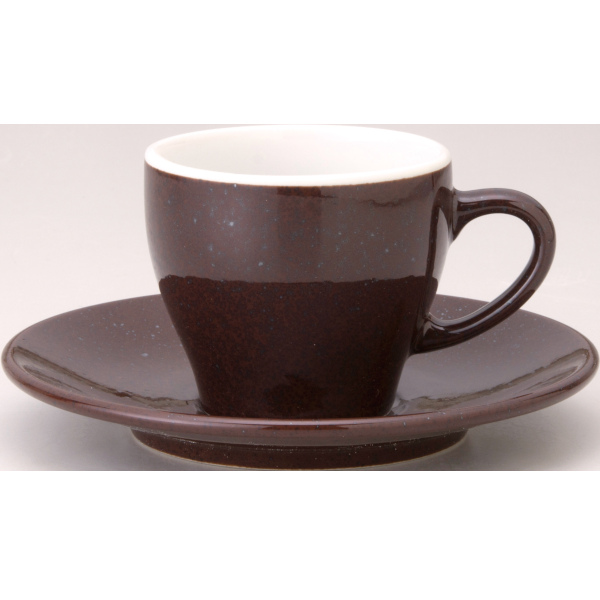 ユーラシア コーヒーカップ＆ソーサー 栗梅茶