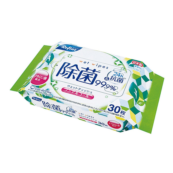 リファイン除菌おでかけウェットティッシュ30枚入 ノンアルコールタイプ