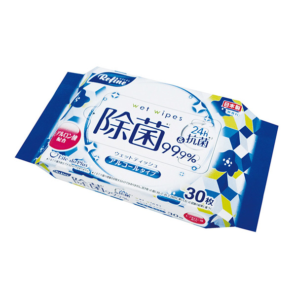 リファイン除菌おでかけウェットティッシュ30枚入 アルコールタイプ