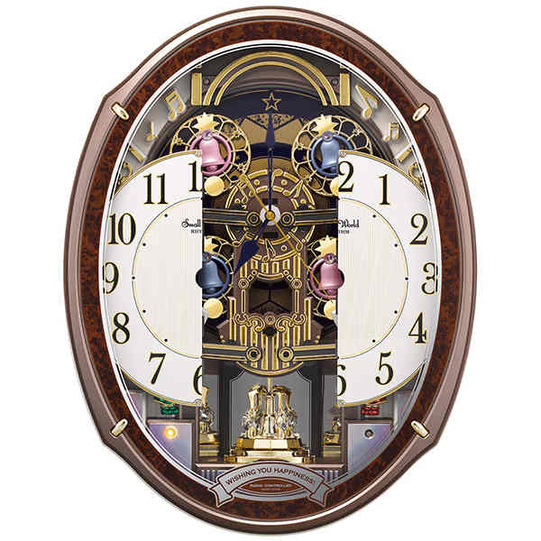 リズム 電波からくり時計 スモールワールドアルディ｜106982