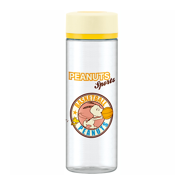 シンプルデザインブローボトル 400ml SNOOPY スポーツバッジ （バスケ）
