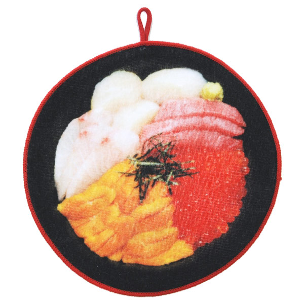 日本食い道楽どんぶりタオル　海鮮丼