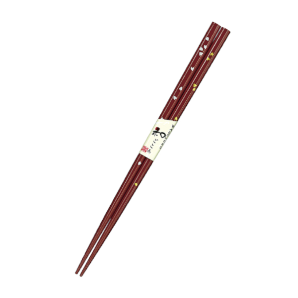 食洗箸 すす竹 ひとひら桜 210mm