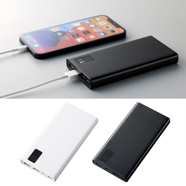 モバイルチャージャー10000ｍAh フラット