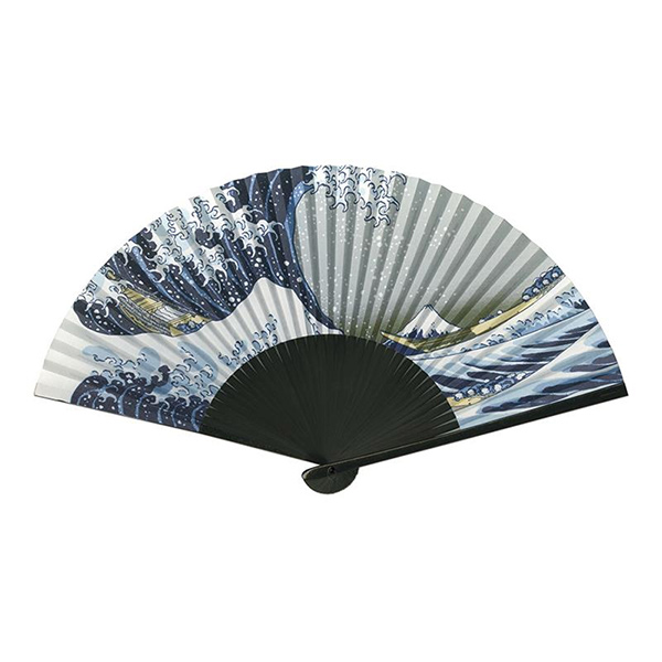 紳士用扇子75型35間　富嶽三十六景　青