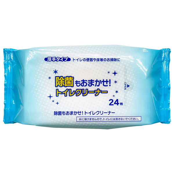 除菌もおまかせ！トイレクリーナー24枚
