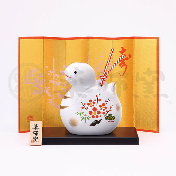錦彩招福寿々巳（土鈴 大）