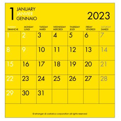 FP卓上カレンダー2023 カラー