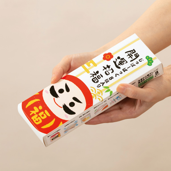 年末年始・干支グッズの開運招福 だるまさんジッパーバッグ（8枚入り）
