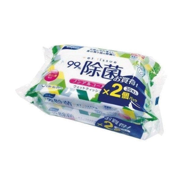 リファイン おでかけウェットティッシュ30枚2P ノンアルコール除菌