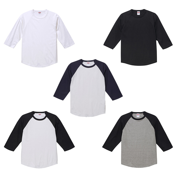 5.6オンス ラグラン 3/4スリーブ Tシャツ Sサイズ
