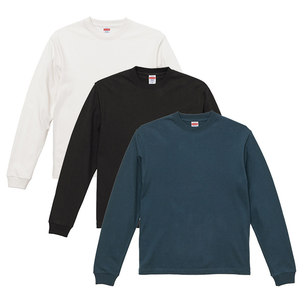 8.8オンス オーガニックコットン ロングスリーブ Tシャツ（2.1インチリブ） XXLサイズ