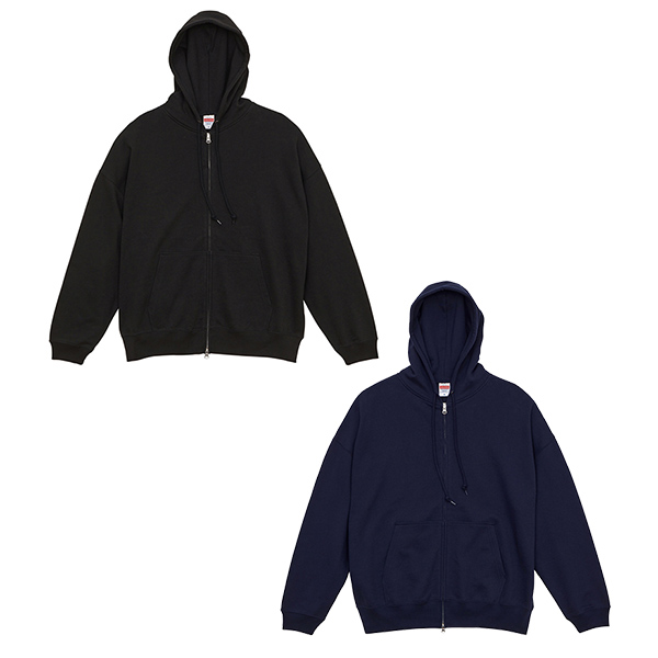 10.0オンス ビッグシルエット スウェット フルジップ パーカ（裏パイル） XLサイズ