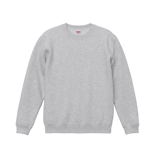 10.0オンス T/C クルーネック スウェット（裏起毛） Sサイズ アッシュ