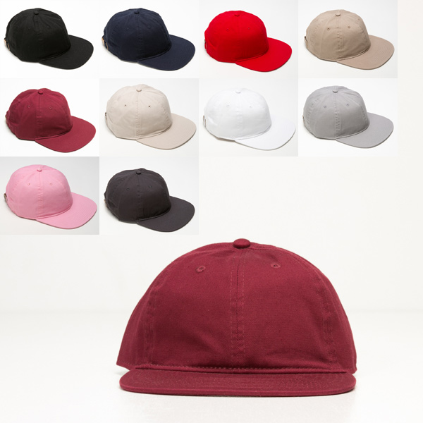 フラットバイザー ローキャップ twill