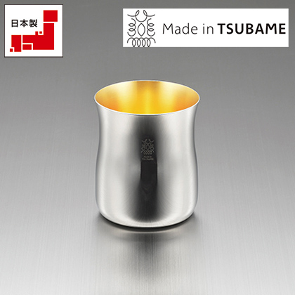 「金の贅」18-8ステンレス チアーズタンブラー（内面金メッキ）（TM-051）