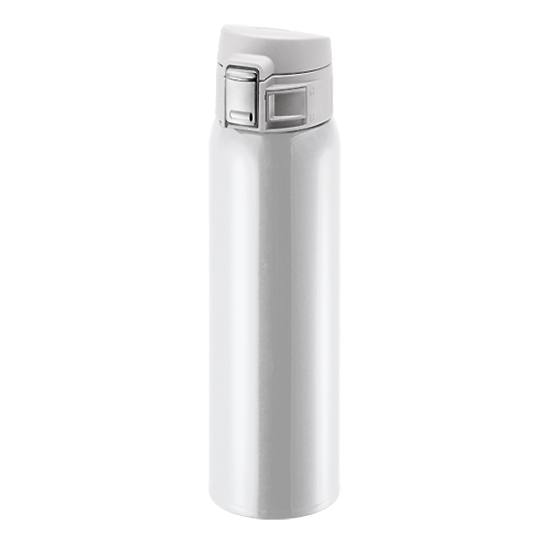 ワンタッチカービングサーモボトル 480ml ホワイト