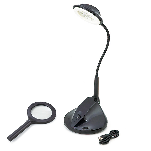 LED電気スタンド（L）（COBライト付拡大鏡）