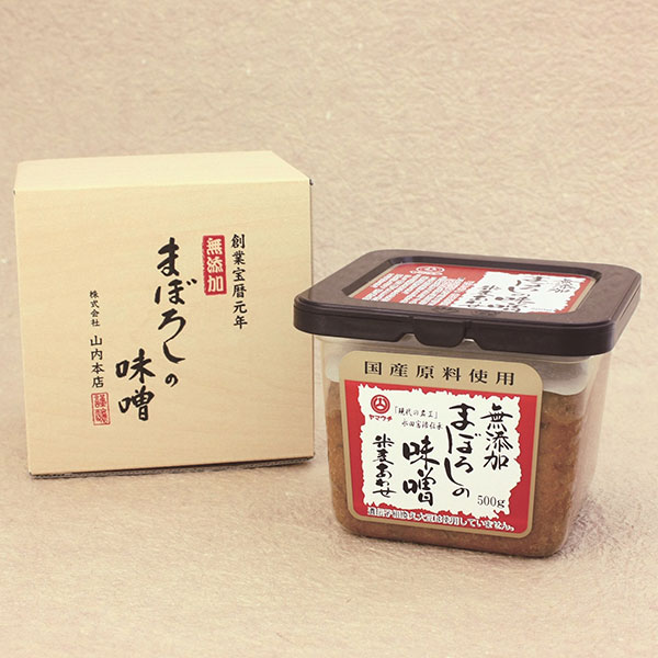 熊本 「山内本店」 まぼろしの味噌 米麦あわせ 箱入り