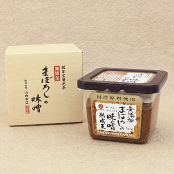 熊本 「山内本店」 まぼろしの味噌 熟成麦 箱入り