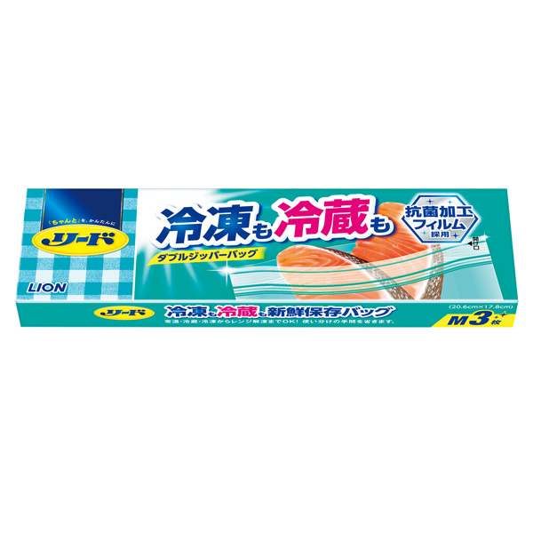 リード 冷凍も冷蔵も新鮮保存バッグ M3枚 箱入