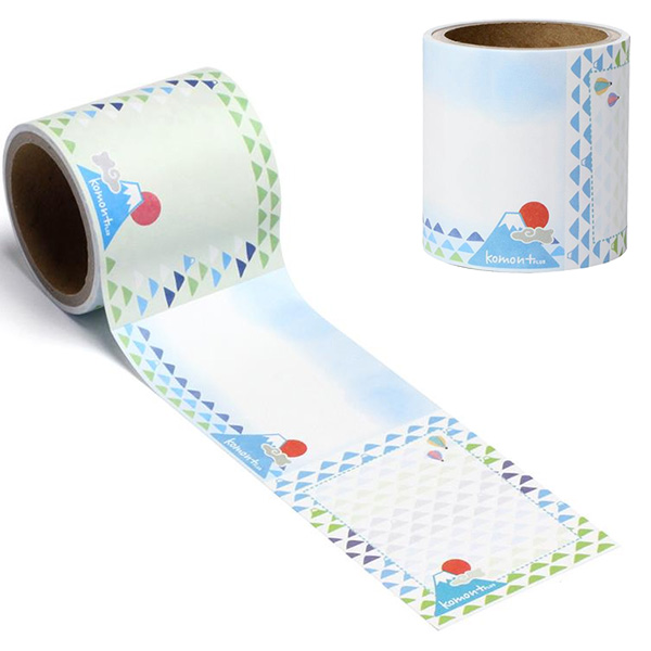 年末年始・干支グッズのkomon＋（PLUS）ロール付箋　うろこ富士