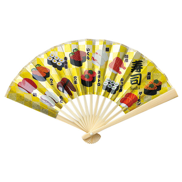 ミニ飾り扇子 寿司