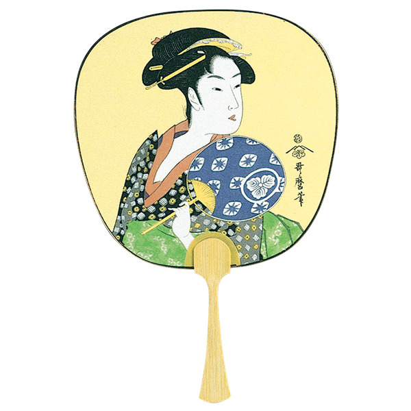 中型うちわ うちわ美人（おひさ）