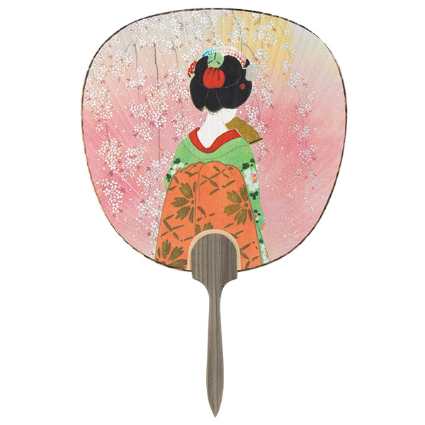 美人画 都うちわ 京舞妓