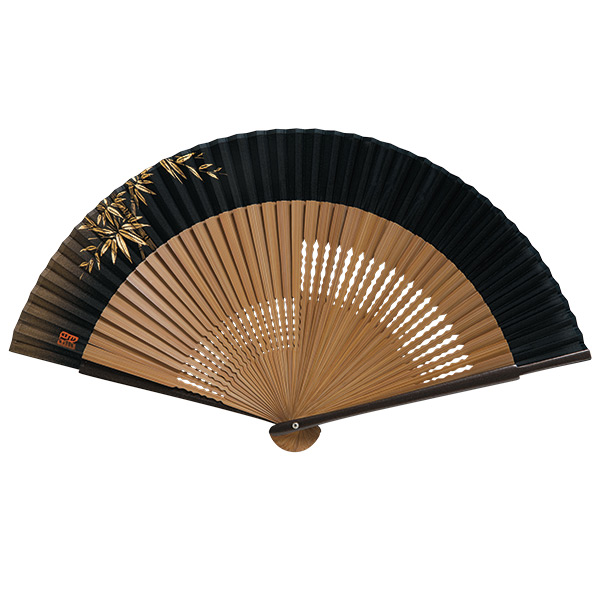 手描布扇子 親ラメ塗 唐木 大短地 トンボ｜117219｜商品詳細