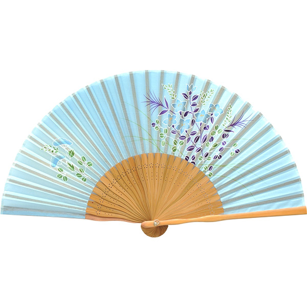 婦人用シルク扇子 秋の風
