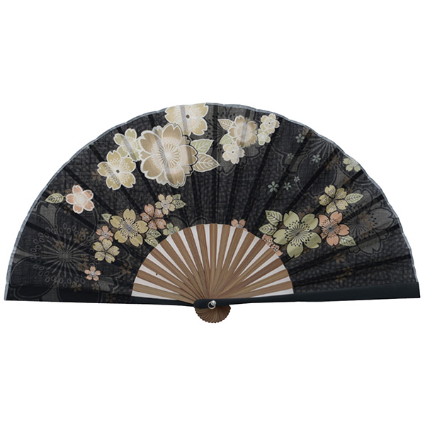 婦人用綿扇子 黄金桜